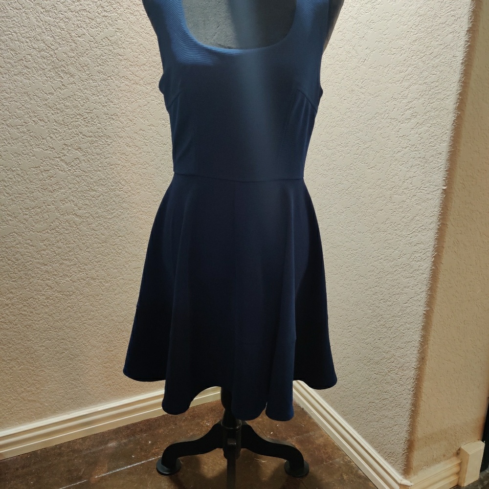 Navy Flared Sundress